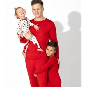 New Bellabu Bear Men’s Bamboo XXL Winterberry Red Pajama top